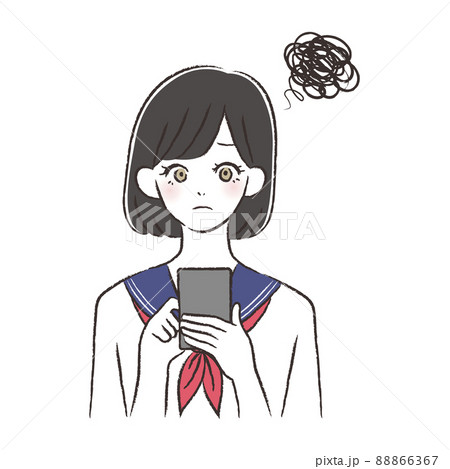スマホを持つ女性 88866367