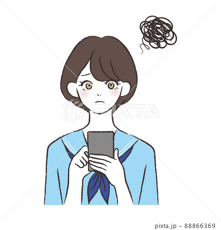 スマホを持つ女性 スマホを持つ女性 88866369