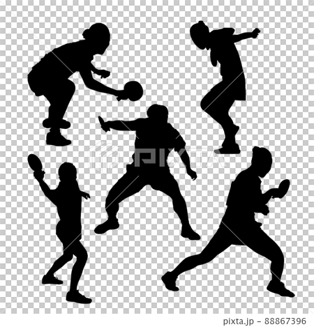 Table tennis silhouette illustration 88867396