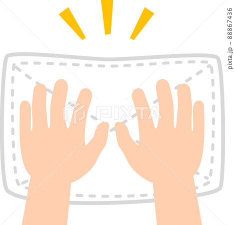 雑巾をかける手 88867436