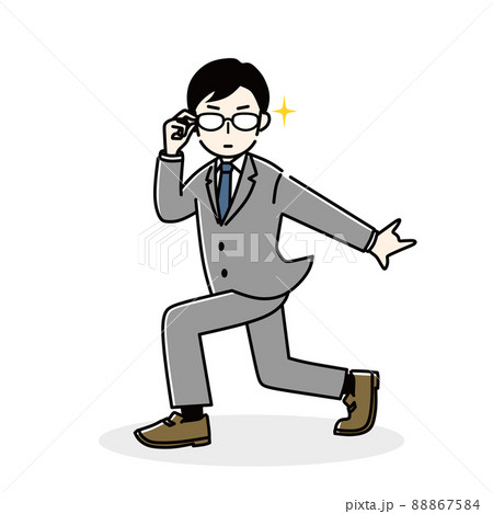 インテリジェンスなビジネスマン インテリジェンスなビジネスマン 88867584