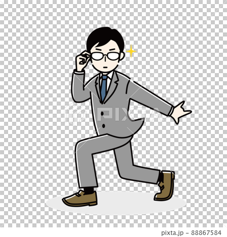 インテリジェンスなビジネスマン インテリジェンスなビジネスマン 88867584