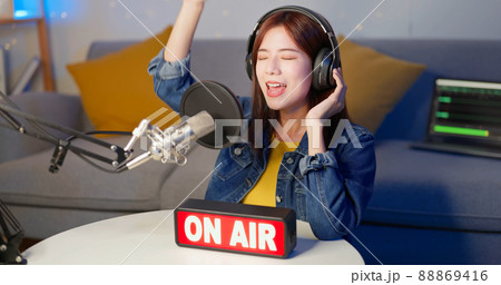 girl have livestream on podcast girl have livestream on podcast 88869416