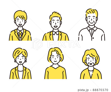 人物 上半身 人物 上半身 88870370