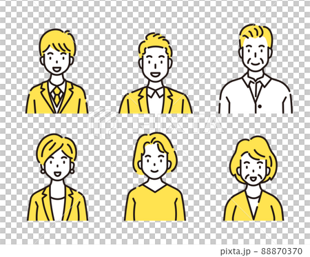 人物 上半身 人物 上半身 88870370