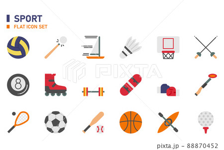 Sport icon set. Sport icon set. 88870452
