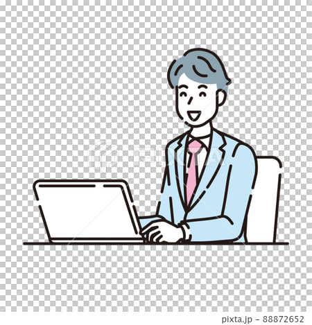 Person illustration line drawing Person illustration line drawing 88872652