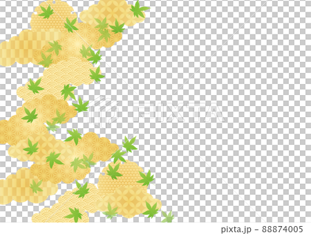 Wafu背景材料Ao秋葉1白色beku 88874005