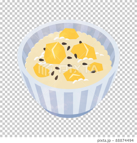 Illustration of chestnut rice Illustration of chestnut rice 88874494
