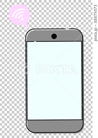 智能手機 wifi 通信插圖素材 智能手機 wifi 通信插圖素材 88875073