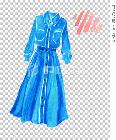 denim dress illustration Denim with leopard print, Okay I kinda rushed the second one because I didn't post for weeks So it has it's faults But overall it good, what do you guys think? #