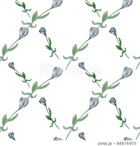 Purple floral geometric pattern on white background 88876935