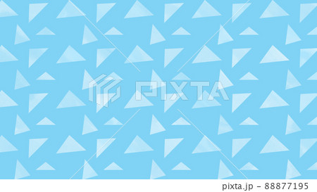 青い三角形のパターンイラスト 88877195