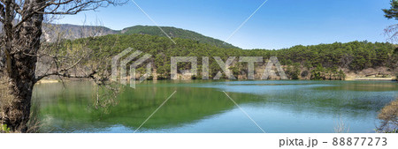 半田山自然公園の風景 半田沼 福島県桑折町 半田山自然公園の風景 半田沼 福島県桑折町 88877273