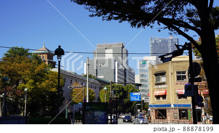 横浜港、シルクセンター前の風景 横浜港、シルクセンター前の風景 88878199