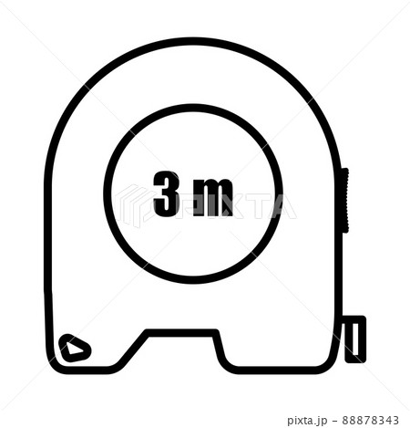 Icon Of Constriction Tape Measure Icon Of Constriction Tape Measure 88878343