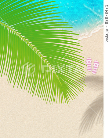 浜辺 マリンブルー 背景素材 浜辺 マリンブルー 背景素材 88878431