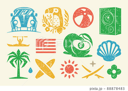 Summer Symbols And Objects Set Vector のイラスト素材 8784 Summer Symbols And Objects Set Vector のイラスト素材 8784