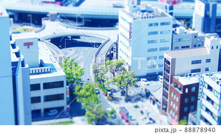 堺東駅周辺　ジオラマ風　街並 88878940