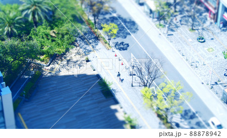 堺東駅周辺　ジオラマ風　街並 88878942