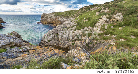 Coastline and Cliffs, Buelna, Asturias, Spain Coastline and Cliffs, Buelna, Asturias, Spain 88880465