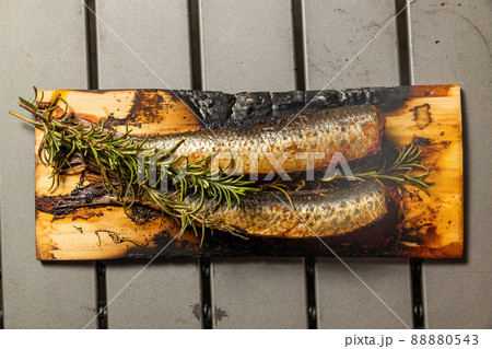 プランクバーベキュー Wood Plank barbecue of seafood プランクバーベキュー Wood Plank barbecue of seafood 88880543