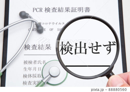 PCR検査結果 検出せず(陰性) PCR検査結果 検出せず(陰性) 88880560