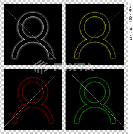 代表上身數字的多個圖標 代表上身數字的多個圖標 88880970