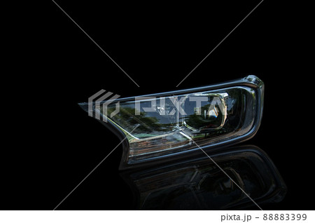 car headlights isolated from the background 88883399