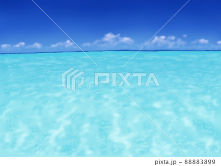 コバルトブルーの海と青空 88883899