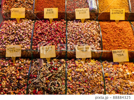 Turkish floral fruit tea for sale in Istanbul Turkey 88884325