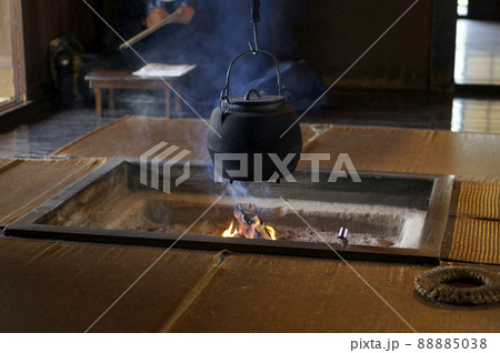 古民家の囲炉裏1 古民家の囲炉裏1 88885038