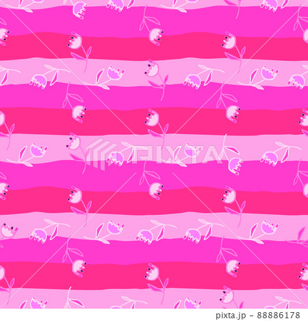 Hand drawn flower seamless pattern. Unusual floral wallpaper. Hand drawn flower seamless pattern. Unusual floral wallpaper. 88886178