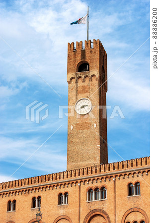 Medieval Civic Tower in Treviso Downtown - Veneto Italy Europe 88886200