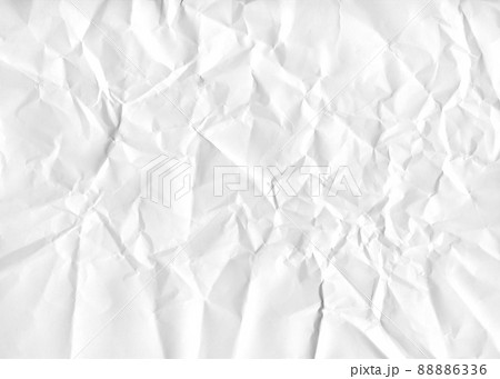 sheet of crumpled white paper - texture sheet of crumpled white paper - texture 88886336