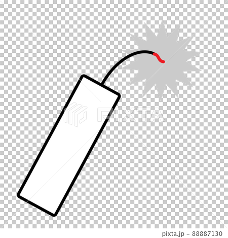 ダイナマイトのアイコン。爆発イメージ。 88887130