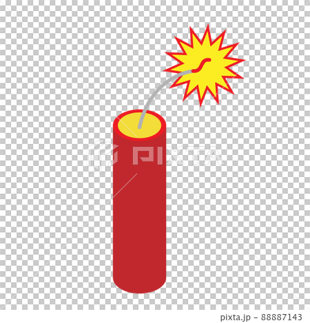 ダイナマイトのイラスト。爆発イメージ。 88887143