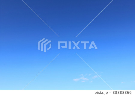 背景素材　快晴の青空 88888866
