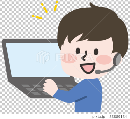 PC and operator male 88889184