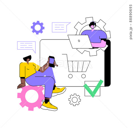 Acknowledgment received abstract concept vector illustration. Acknowledgment receipt letter, payment received, confirmation message, order status, correct delivery notification abstract metaphor. 88890693