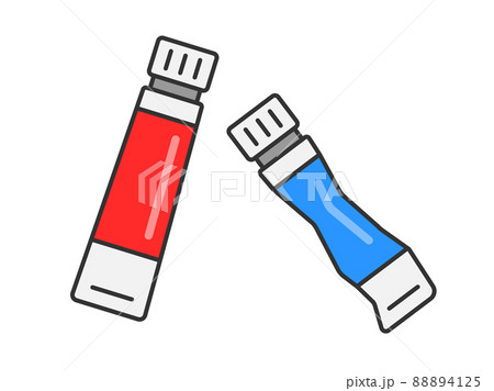 flash paint tubes clipart