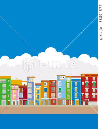ビジャホヨーサ　villajoyosa　スペイン　spain　入道雲 88894377