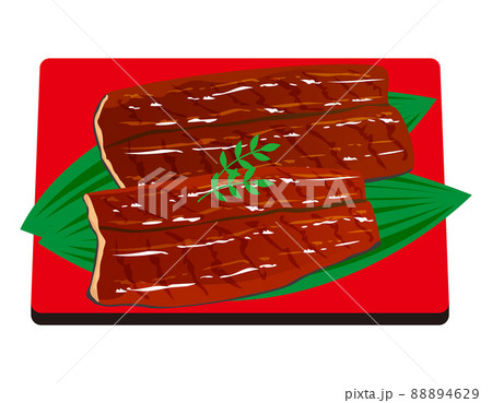 うなぎのかば焼き ベクターイラスト うなぎのかば焼き ベクターイラスト 88894629