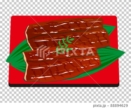 うなぎのかば焼き ベクターイラスト うなぎのかば焼き ベクターイラスト 88894629