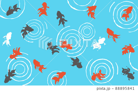 金魚筆イラスト 金魚筆イラスト 88895841