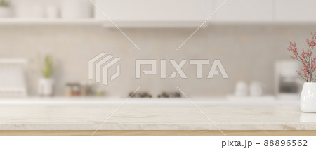 Minimal clean kitchen countertop with empty space 88896562