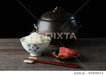 日本食イメージ たらこごはん ご飯のお供 日本食イメージ たらこごはん ご飯のお供 88898015