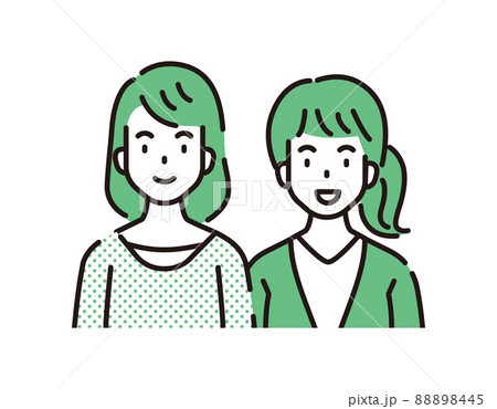 ママ友　友人　人　アイコン 88898445