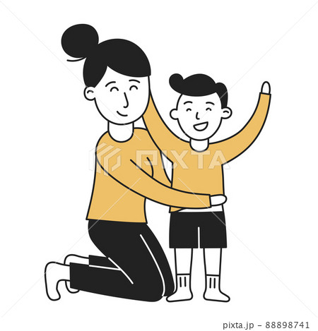 Dressing up. Hand Drawn Kid and Family doodle icon Dressing up. Hand Drawn Kid and Family doodle icon 88898741