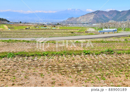 信州高山村より北アルプス、北信五岳方面を望む(長野県高山村)【2022.4】 信州高山村より北アルプス、北信五岳方面を望む(長野県高山村)【2022.4】 88900189